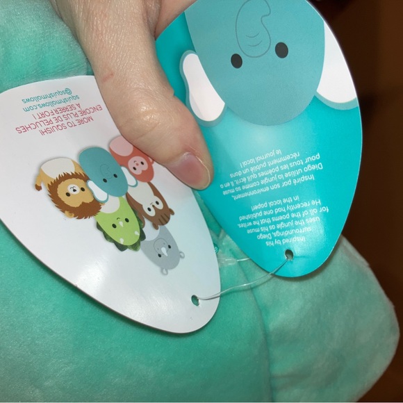 NWT 8” Diego the Blue Elephant Squishmallow - Picture 4 of 5